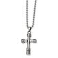 Mens Gentlemen's Classics&#40;tm&#41; Polished Silver Cross Necklace - image 1