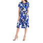 Womens 24/7 Comfort Apparel Short Sleeve A-Line Midi Dress - image 2
