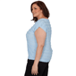 Plus Size Skye’s the Limit Sunny Blue Skies Ruffle Stripe Blouse - image 4