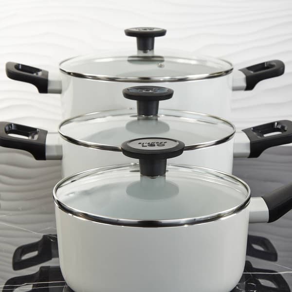 BergHOFF Glints Nonstick Ceramic 7pc. Cookware Set