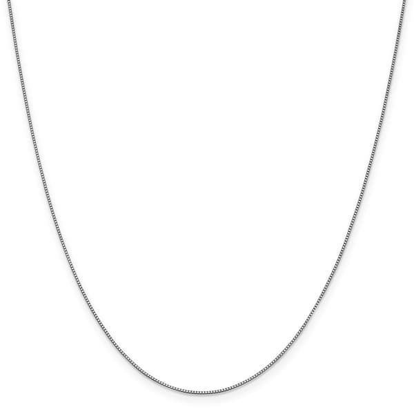 Gold Classics(tm) 10kt. White Gold Box Chain Necklace - image 