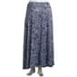 Plus Size NY Collection Navy Tropical Dot O-Ring Maxi Skirt - image 2