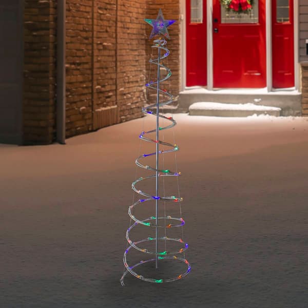 Northlight Seasonal 6ft. Multicolor Cone Outdoor Christmas Décor
