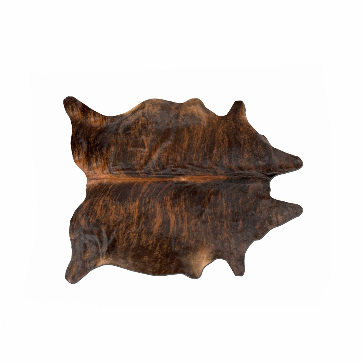 HomeRoots Contemporary Brown & Black Cowhide Area Rug