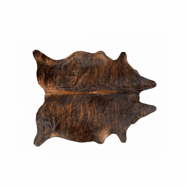 HomeRoots Contemporary Brown & Black Cowhide Area Rug - image 