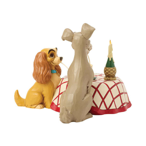 Jim Shore Disney Traditions Lady & Tramp Spaghetti Scene Figurine