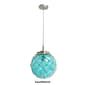 Elegant Designs Coastal Buoy Netted Ocean Sea Glass Pendant Light - image 1