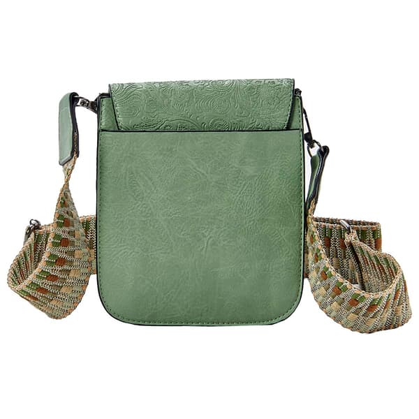 Sam & Hadley Guitar Strap Embossed Studded Crossbody