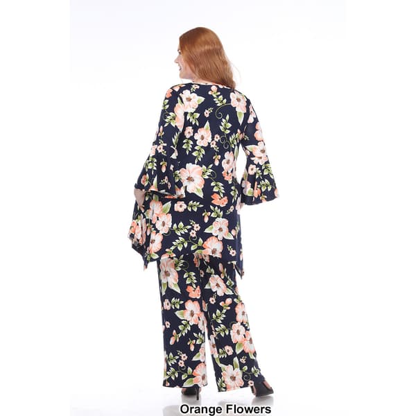 Plus Size White Mark 2 Piece Head To Toe Floral Set