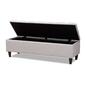 Baxton Studio Brette Wood Storage Bench Ottoman - image 5