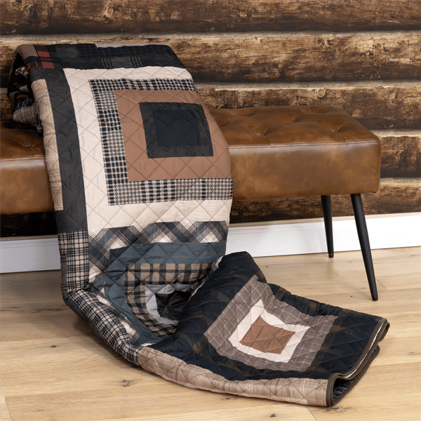Donna Sharp Lodge Square Quilted Throw