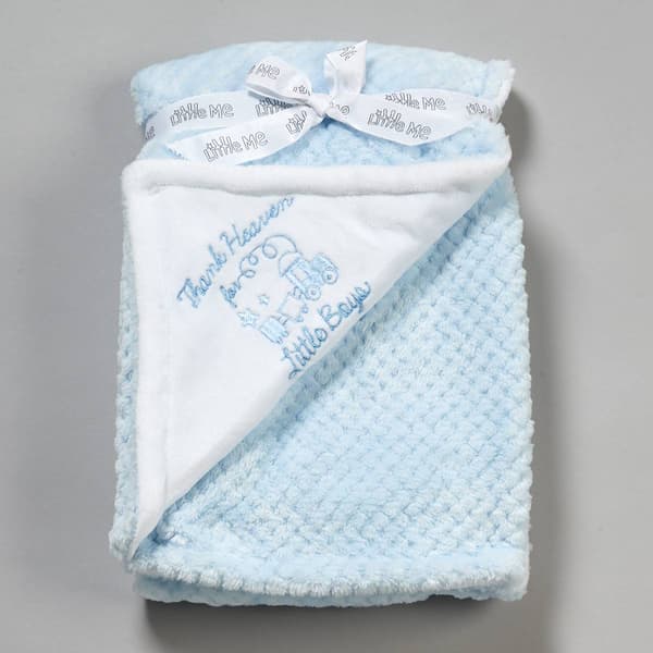 Little Me Thank Heaven Choo-Choo Train Blanket - image 