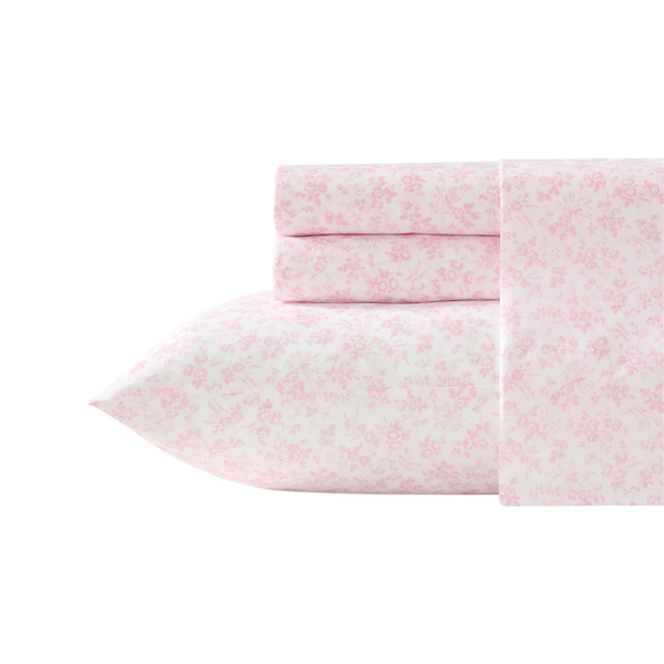 Laura Ashley(R) Floral Toile Sheet Set - image 
