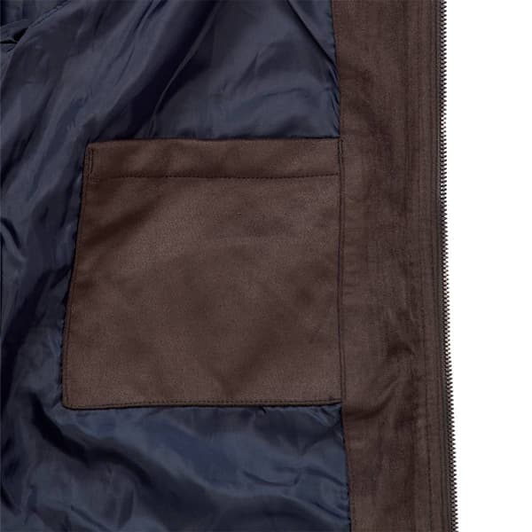 Mens Hawke & Co. Unfilled Faux Suede Bomber Coat