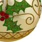 Northlight 2pk. Holly & Berries Christmas Glass Ball Ornaments - image 5