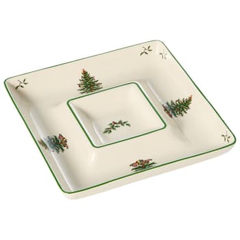 Spode Christmas Tree Tree Square Chip ’N Dip Platter - Boscov's