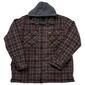 Mens Big & Tall Mountain Ridge Sherpa Lined Jacket - Wine/Black - image 1