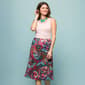 Womens 24/7 Comfort Apparel Paisley Comfortable Length Skirt - image 5
