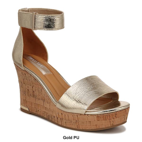 Womens Franco Sarto Clemens Cork Wedge Sandals