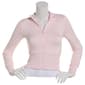 Juniors Derek Heart Fleece Full Zip Mock Neck Jacket - image 2