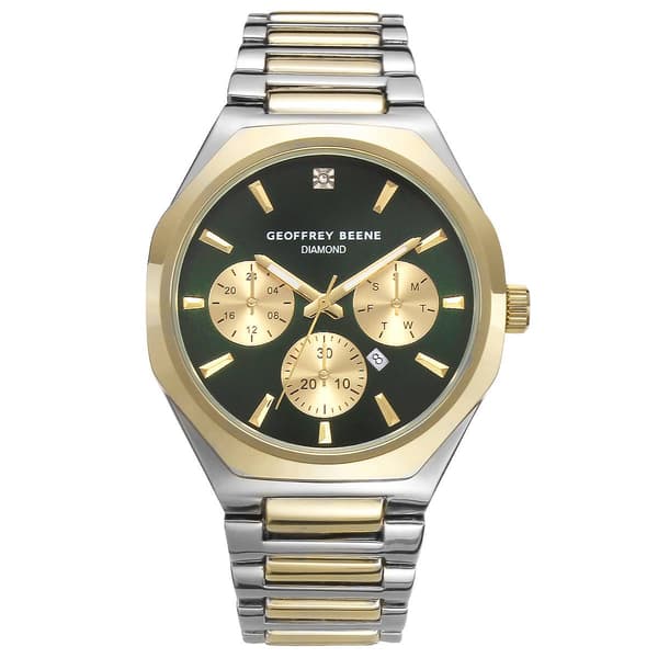 Mens Geoffrey Beene Genuine Diamond Dial Watch - GBA0034TTG - image 