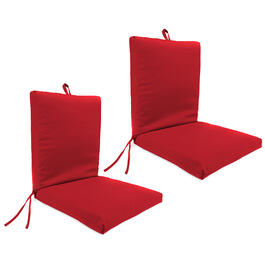 Jordan Manufacturing Veranda Red Outdoor Cushions - Set Of 2
