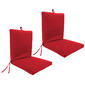 Jordan Manufacturing Veranda Red Outdoor Cushions - Set Of 2 - image 1