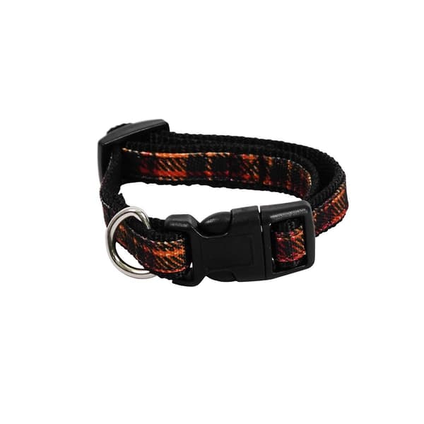 Best Furry Friends Cider Plaid Pet Collar