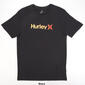 Young Mens Hurley Ombre Logo One & Only Short Sleeve Tee - image 3