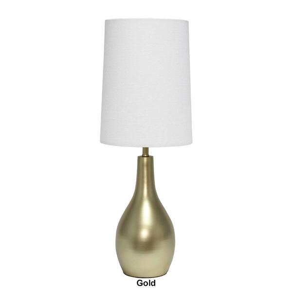Simple Designs One Light Tear Drop Table Lamp