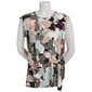 Womens Kasper Sleeveless Allover Floral Cowl Neck Top - image 1