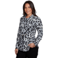 Petite Ruby Rd. Premium Cozy Knit Leopard Cowl Neck Sweater - image 3