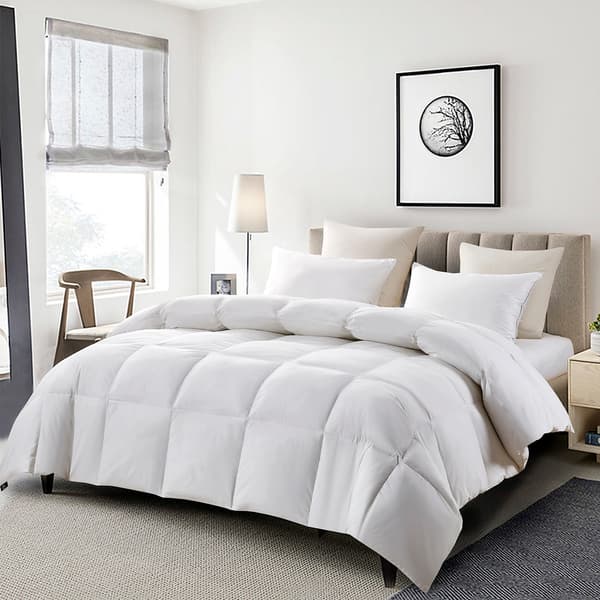 Serta(R) 233 Thread Count Goose Feather Down Fiber Light Comforter - image 