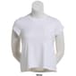 Womens Spyder Cap Sleeve High Low Chest Pocket Tee - image 1