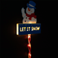 Northlight Lighted Snowman ''LET IT SNOW'' Christmas Lawn Stake - image 4