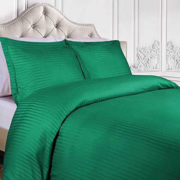 Superior 400 Thread Count Stripe Egyptian Cotton Duvet Cover Set - image 