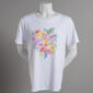 Petite Hasting & Smith Short Sleeve Placed Floral Bouquet Tee - image 1