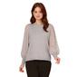 Womens Adrianna Papell Long Cuff Sleeve Big Clip Dot Sweater - image 1