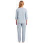 Womens Sophia 3/4 Sleeve Plaid Henley Pajama Set - image 3