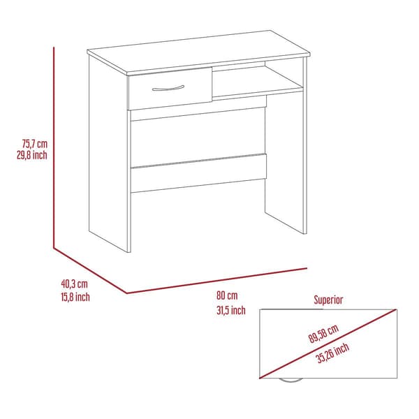 FM FURNITURE Plano Black Wengue 2pc. Home Office Set