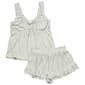 Womens Laura Ashley® Stripe Smocked Tank Pajama Set - image 2