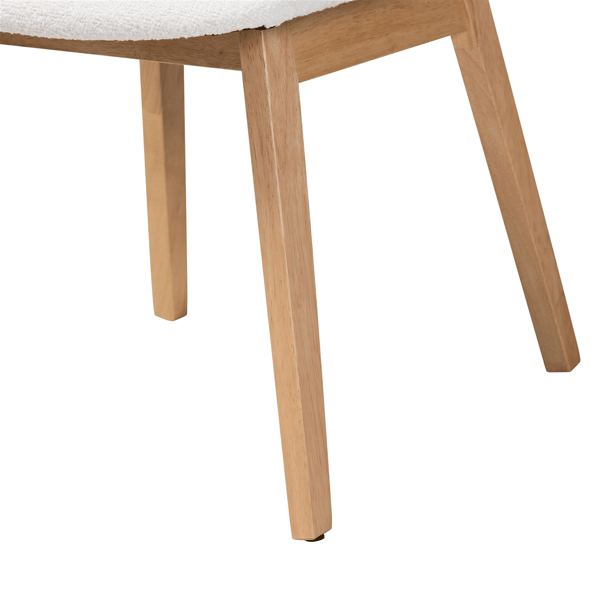 Baxton Studio Hudson Boucle Upholstered Dining Chair - Set of 2