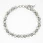 Silver Plated Beaded Link Bracelet - image 1