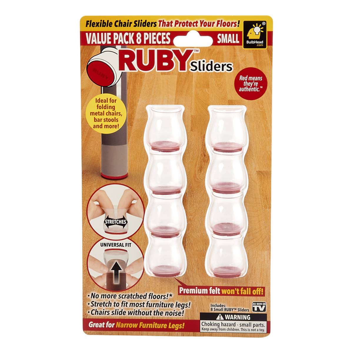 As Seen On TV Ruby Sliders Small Flexible Chair Sliders