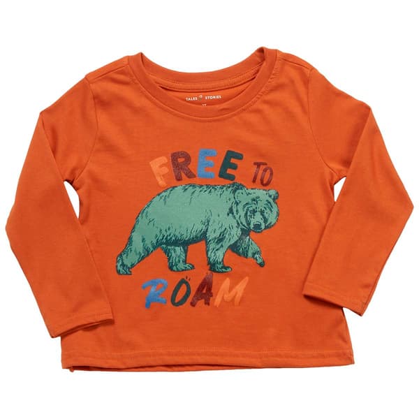Toddler Boy Tales & Stories Roam Free Long Sleeve Tee