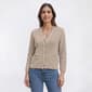 Womens Adrianna Papell Frayed Waffle Crop Cardigan - image 1