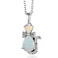 Nova Star(R) Lab Grown Opal & Lab Grown Diamond Accent Cat Pendant - image 1