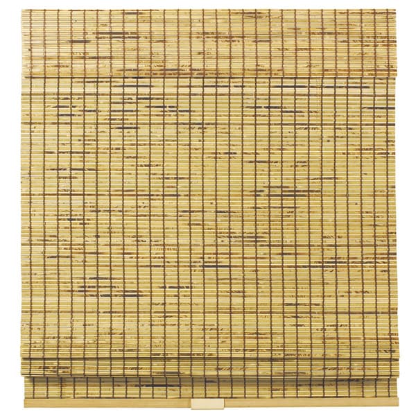4in. Bamboo Roman Cordless Burnout Shades