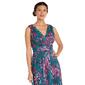 Womens R&M Richards Sleeveless V-Neck Floral Side Slit Maxi Dress - image 3
