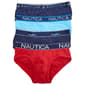 Mens Nautica 4pk. No Fly Briefs - Blue/Red - image 1
